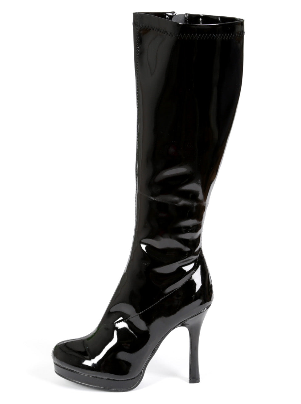 Knee High Patent Clarity Boots - Honour Clothing
