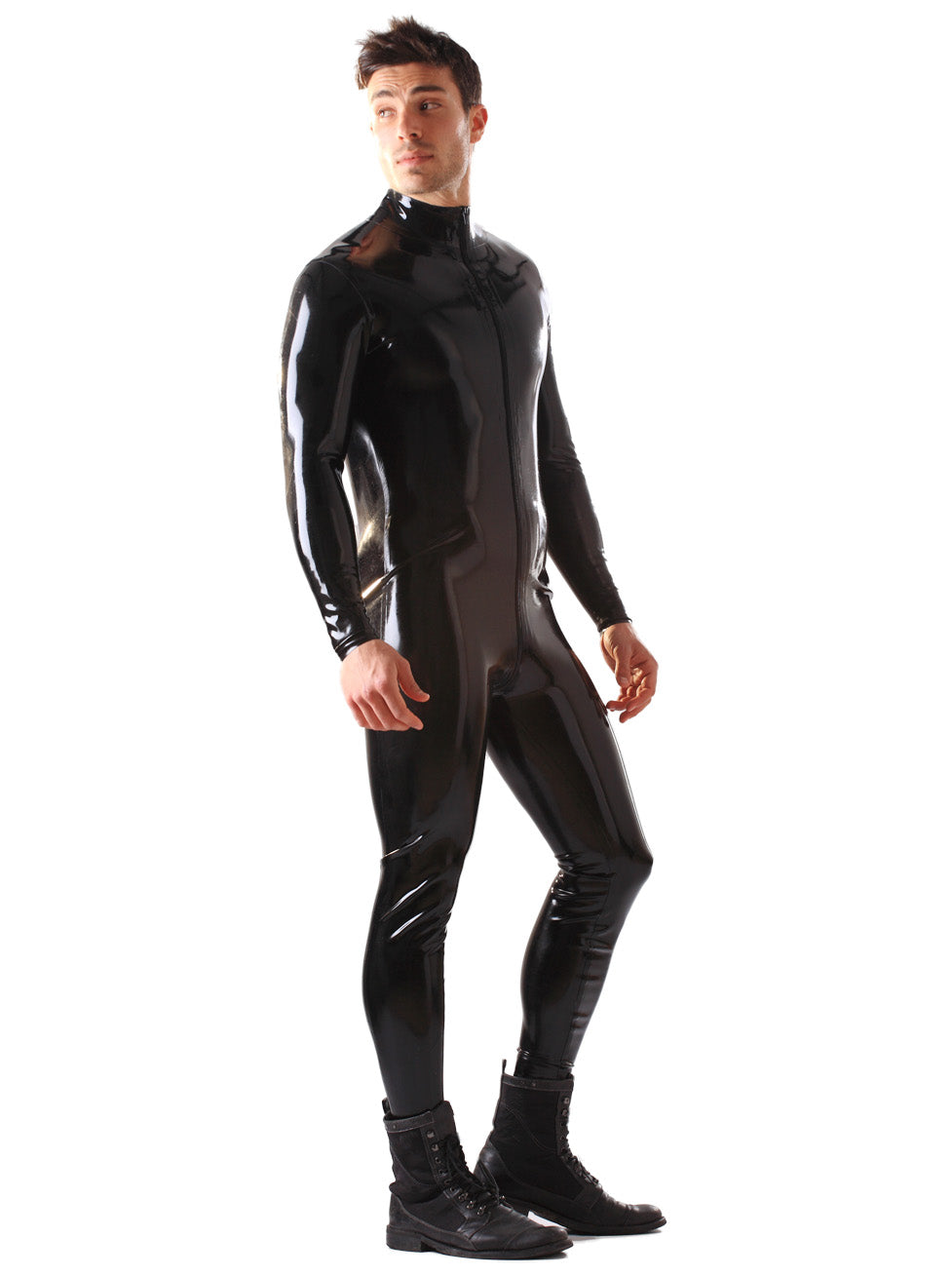 Latex Zipped Male Catsuit – Honour Clothing