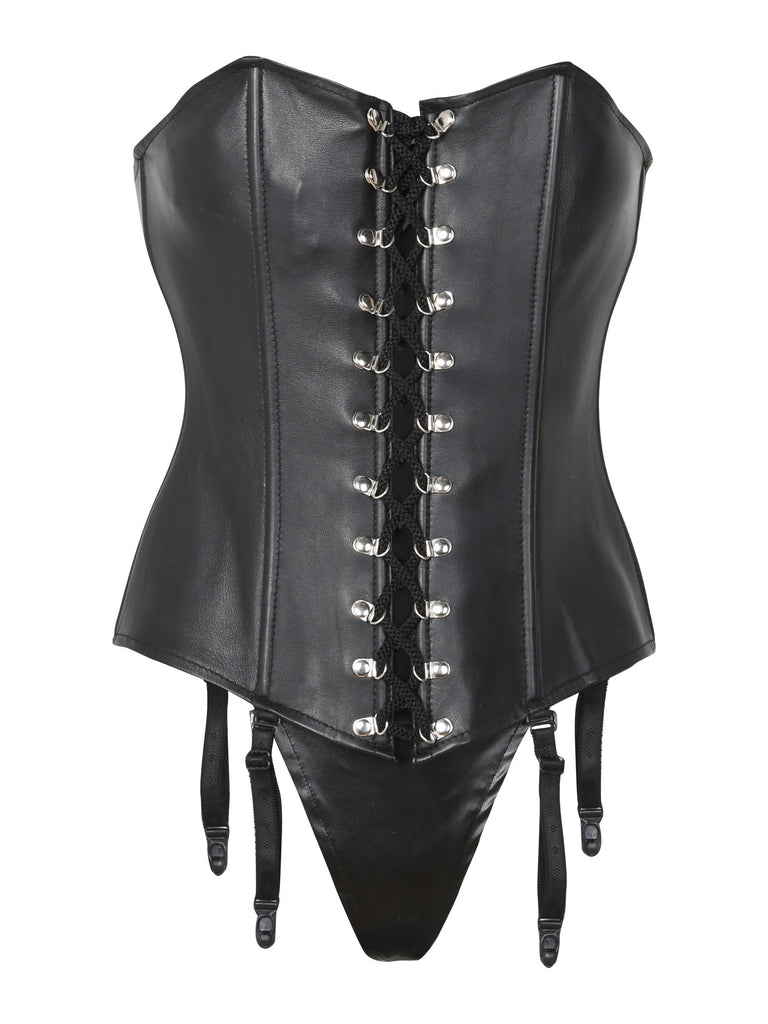 Leather Basque & G String – Honour Clothing