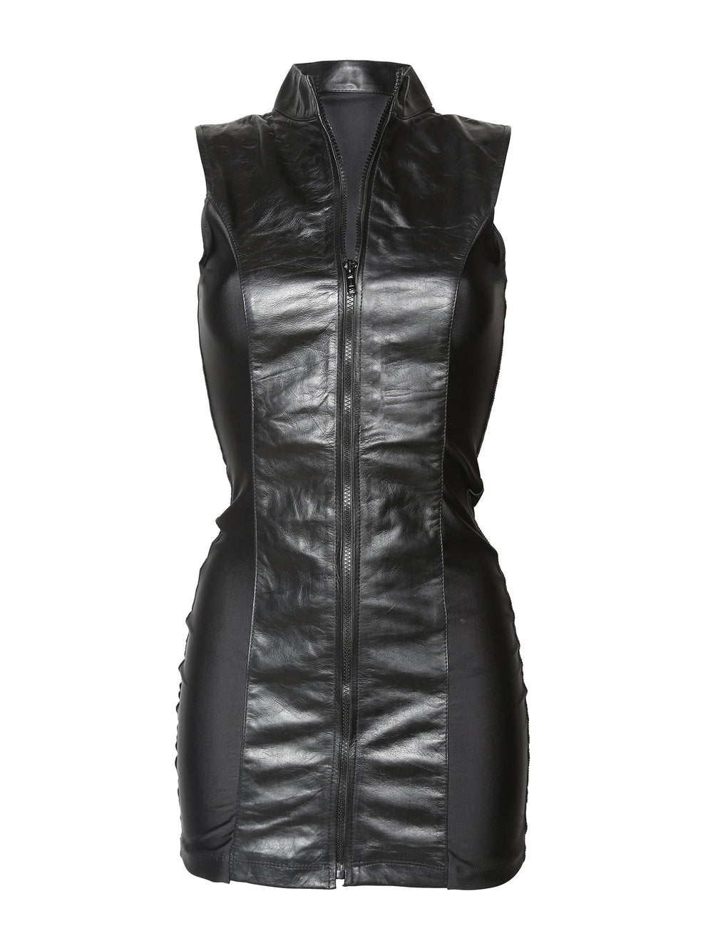 Leather & Lycra Dress - Honour Clothing