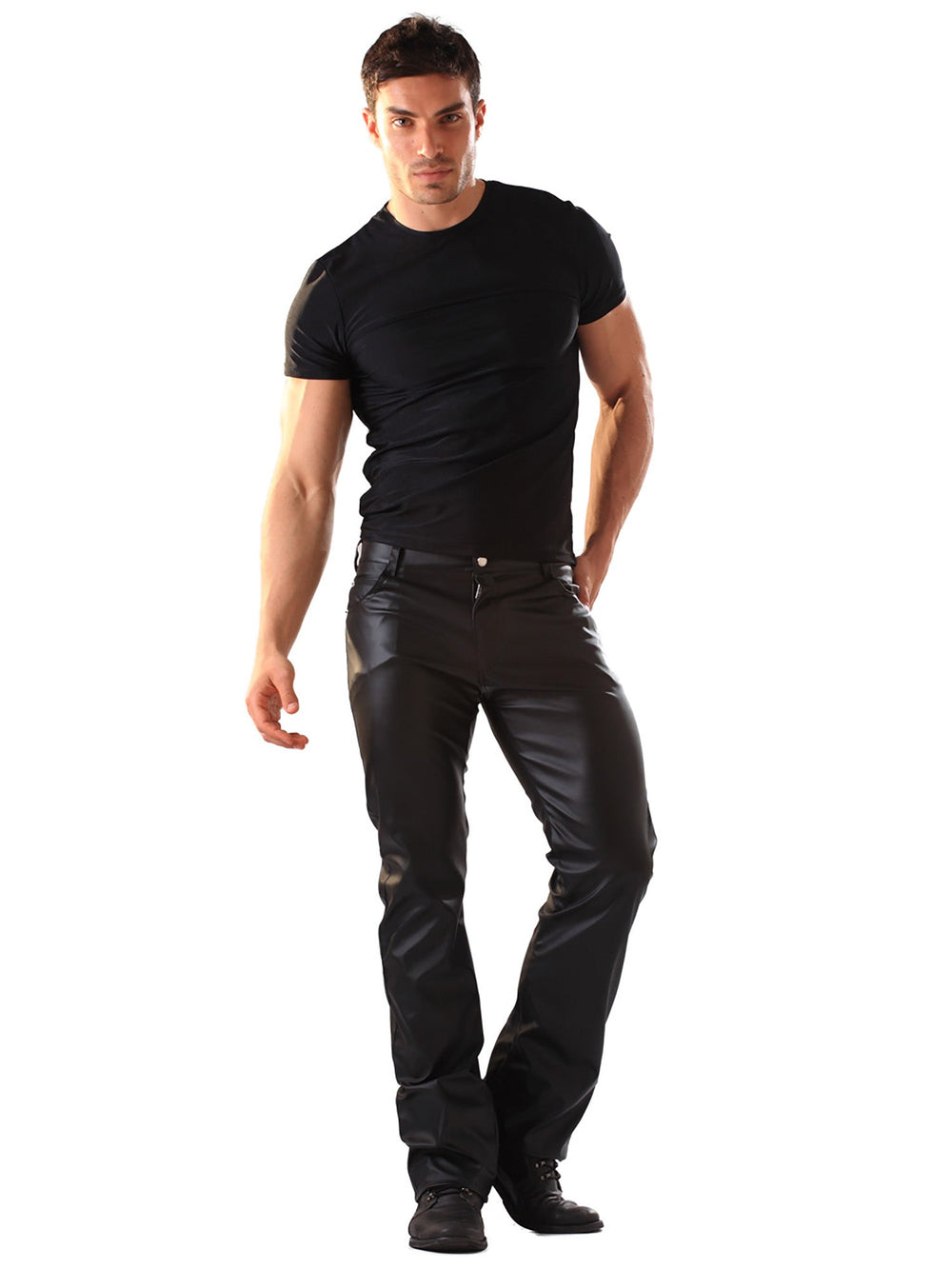 Leatherette Classic Style Jeans - Honour Clothing