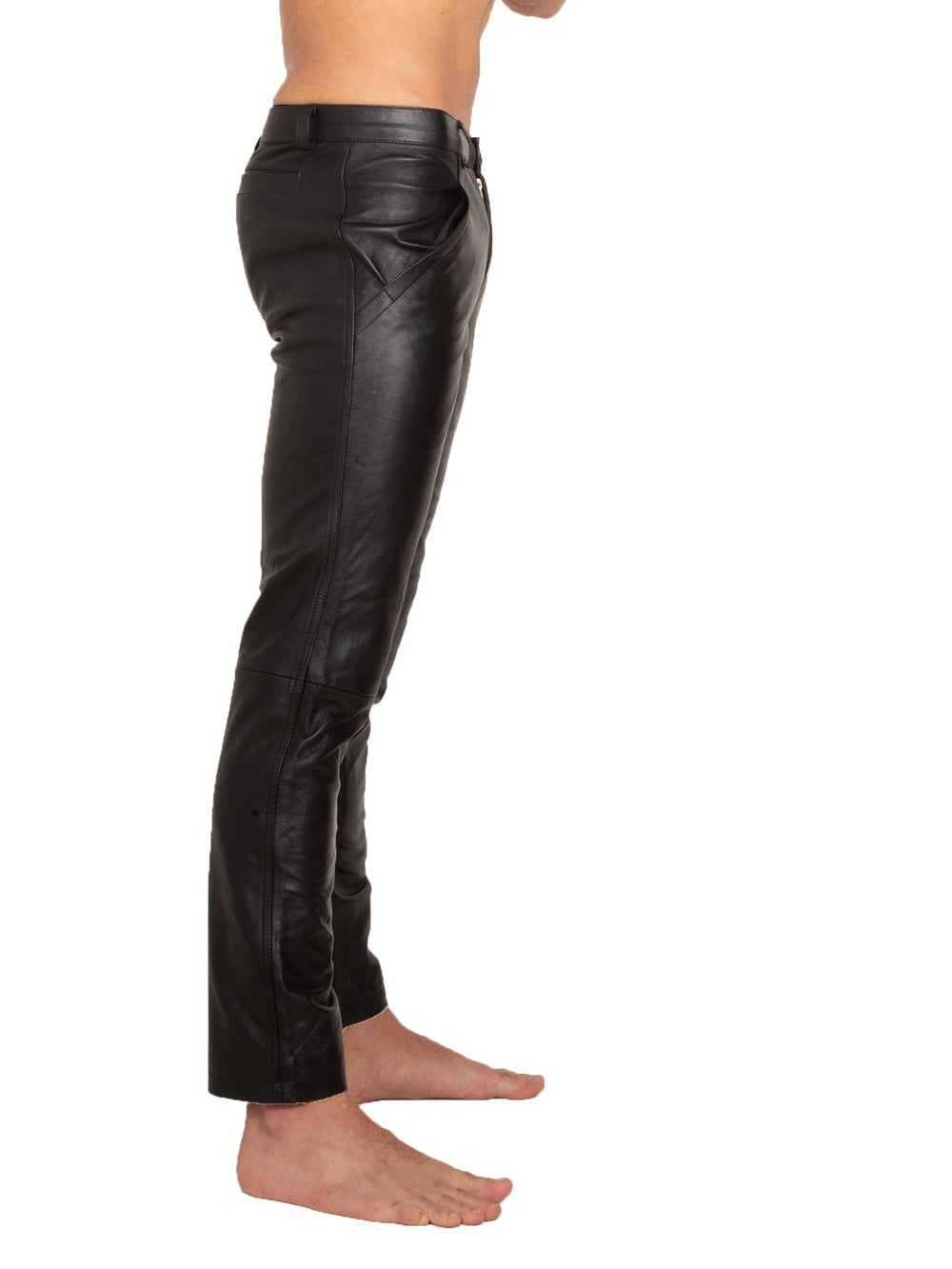 Mens Leather Classic Jeans - Honour Clothing