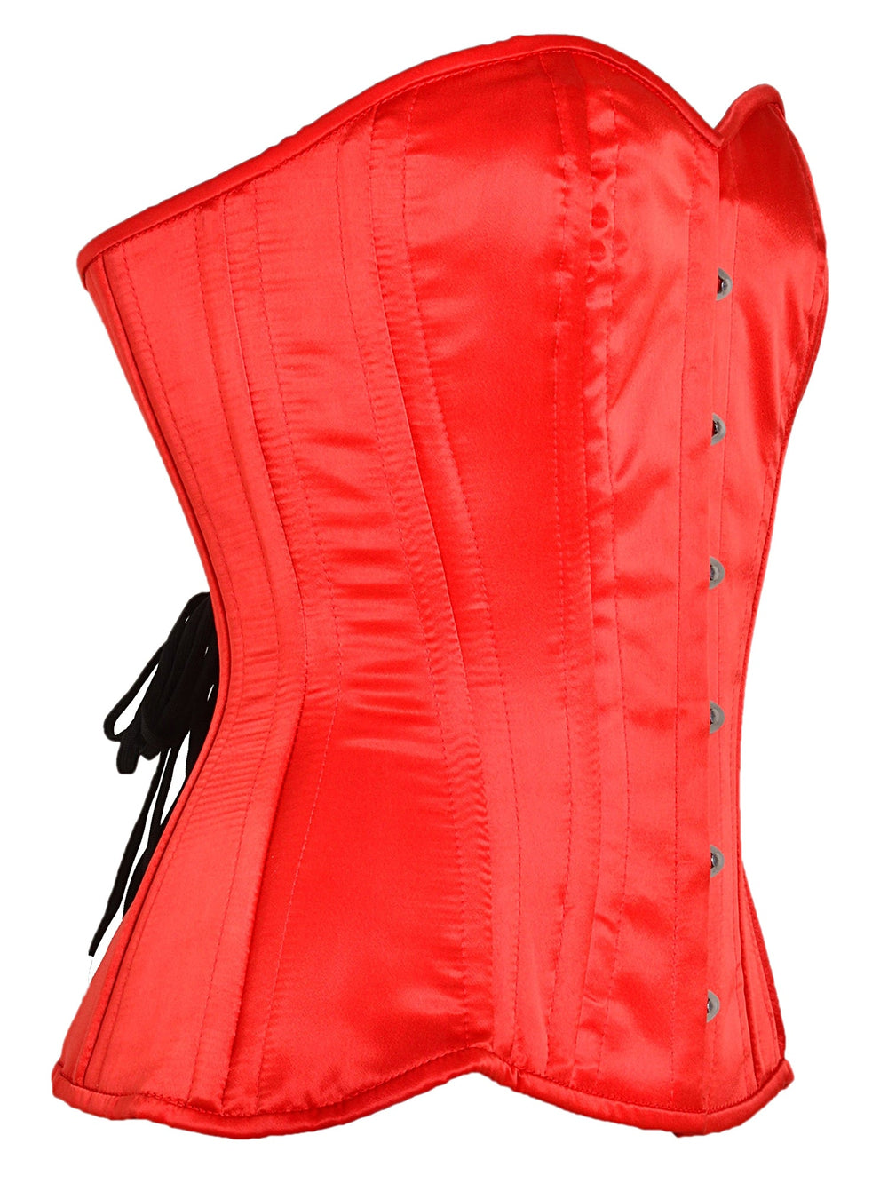 Red Satin Victorian Style Corset - Honour Clothing